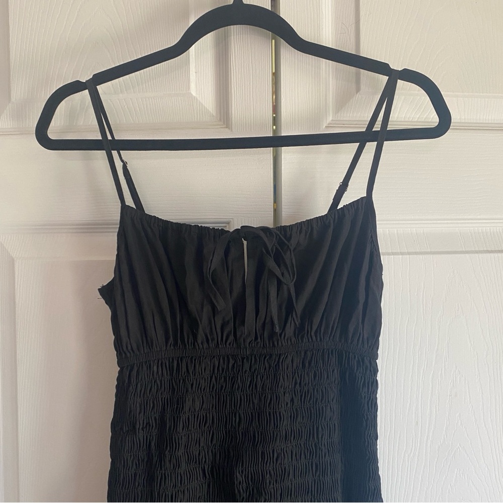 Ciao Lucia Barbara Dress Smocked Bodice BLACK LARGE - Picture 6 of 9